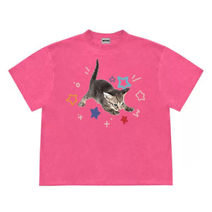 VILZSTUDIOS Playful kitten graphic t-shirt design