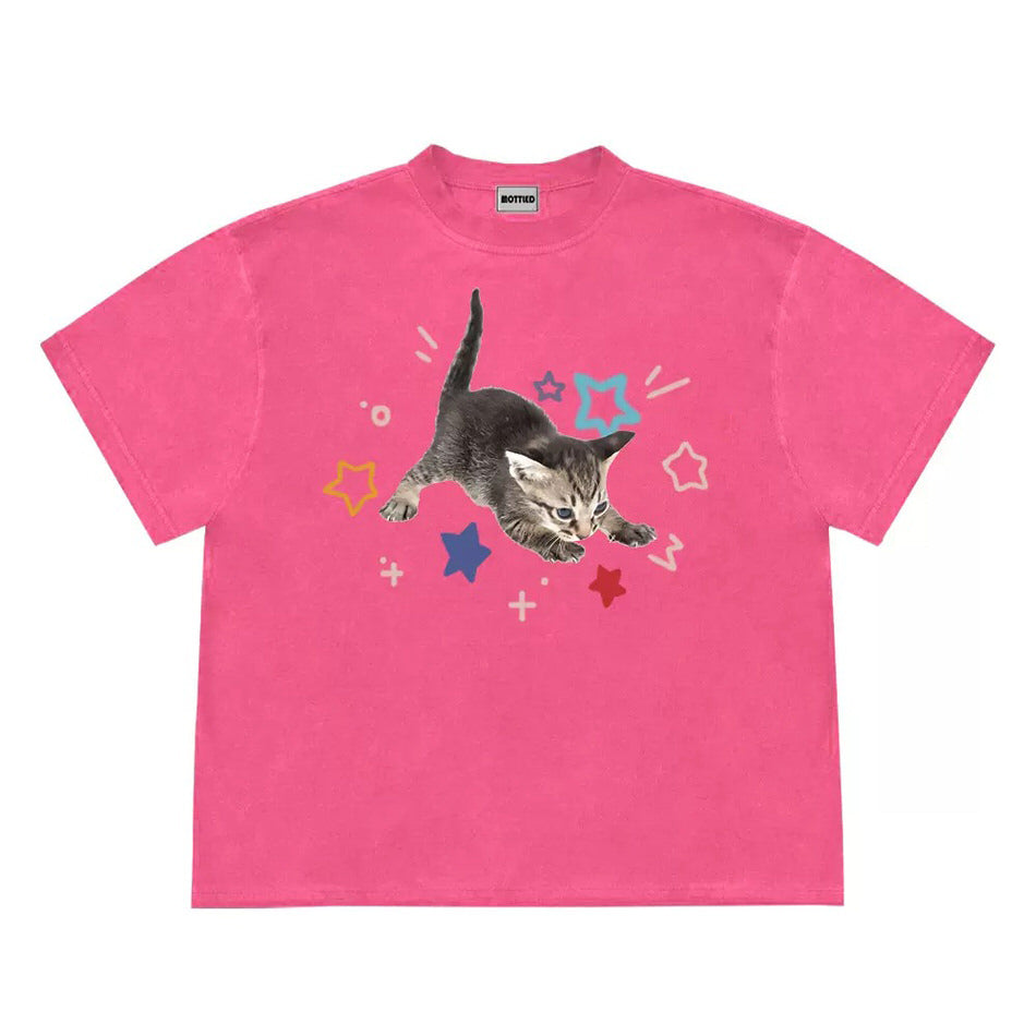 VILZSTUDIOS Playful kitten graphic t-shirt design