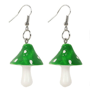 VILZSTUDIOS Stylish and unique earrings featuring a playful mushroom design