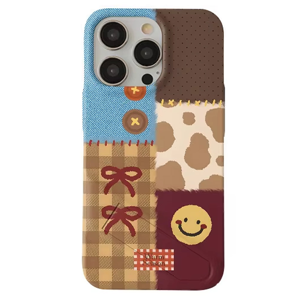 VILZSTUDIOS Playful patchwork aesthetic iPhone case design