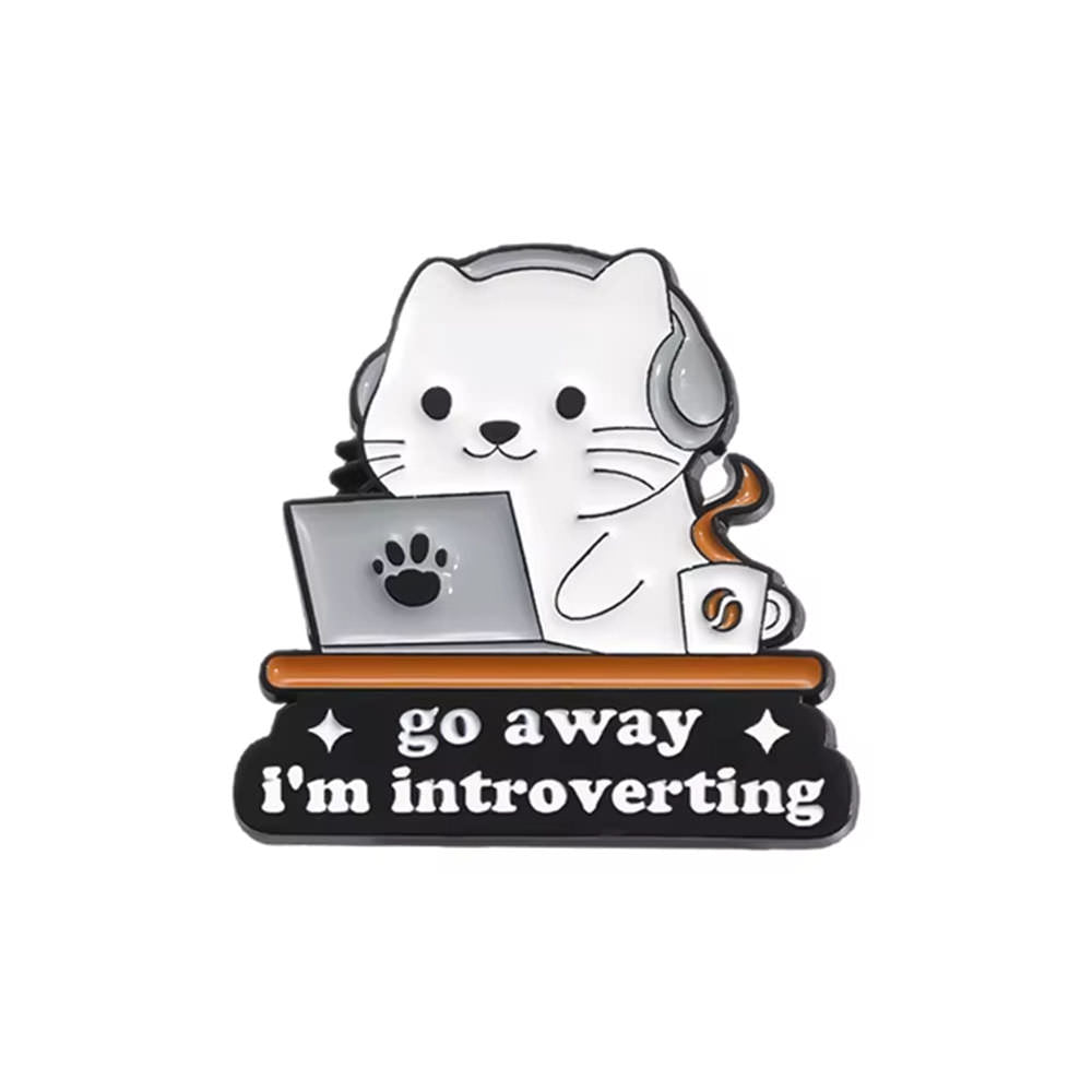 VILZSTUDIOS I'm Introverting pin brooch accessory