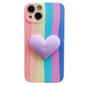 VILZSTUDIOS Colorful phone case with rainbow stripes