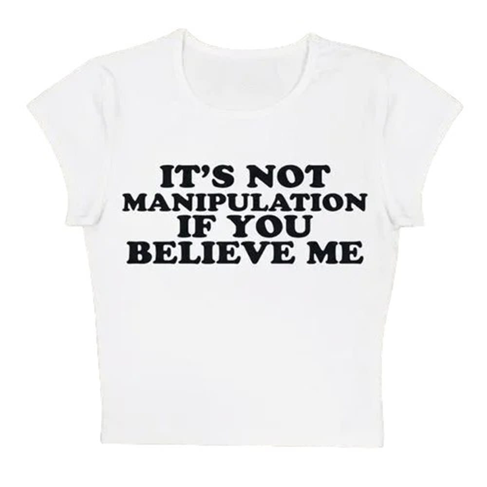 VILZSTUDIOS Playful crop tee with statement print