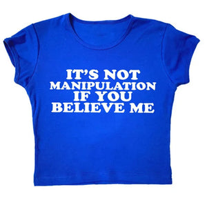 VILZSTUDIOS Playful crop tee with statement print