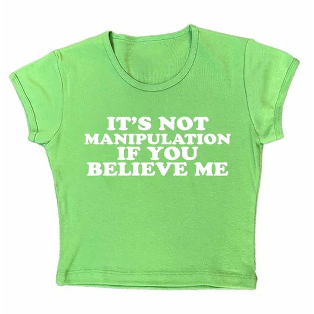 VILZSTUDIOS Playful crop tee with statement print