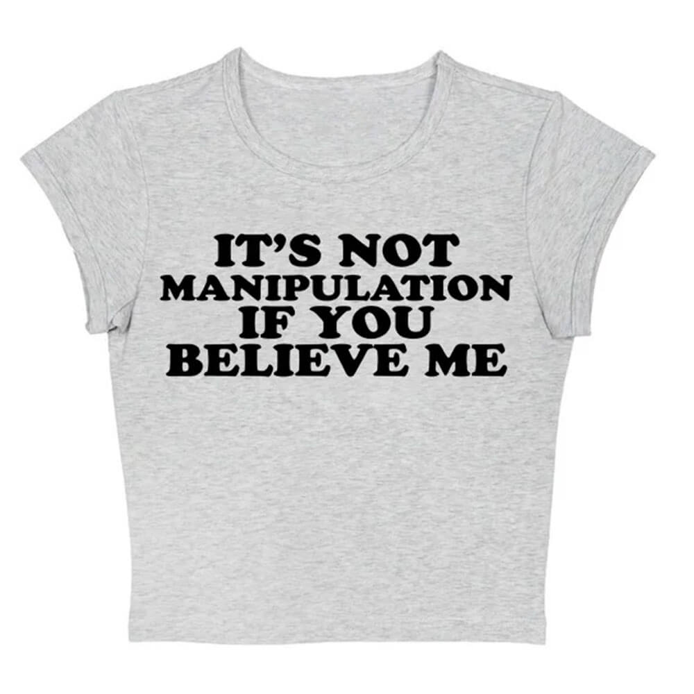 VILZSTUDIOS Playful crop tee with statement print