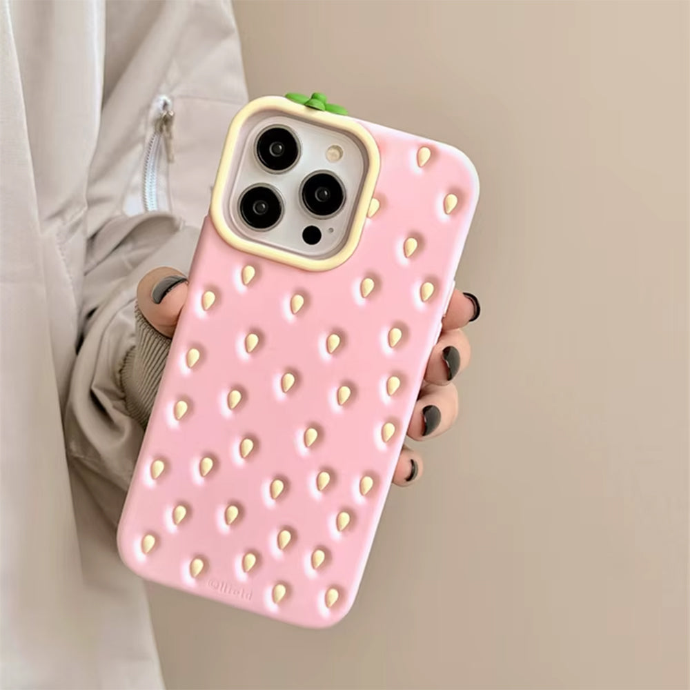 VILZSTUDIOS 3D phone case featuring a strawberry design