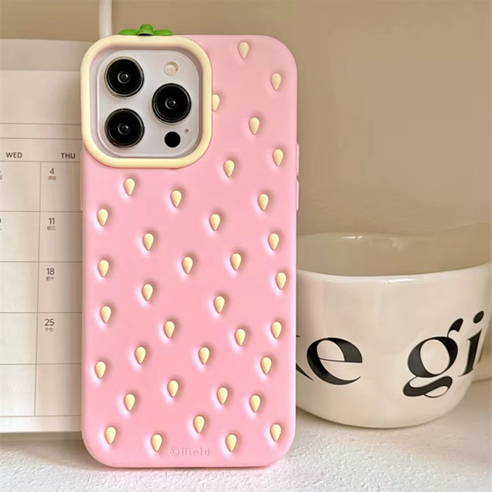VILZSTUDIOS 3D phone case featuring a strawberry design