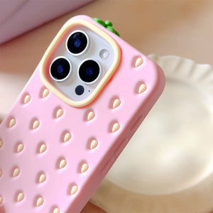 VILZSTUDIOS 3D phone case featuring a strawberry design