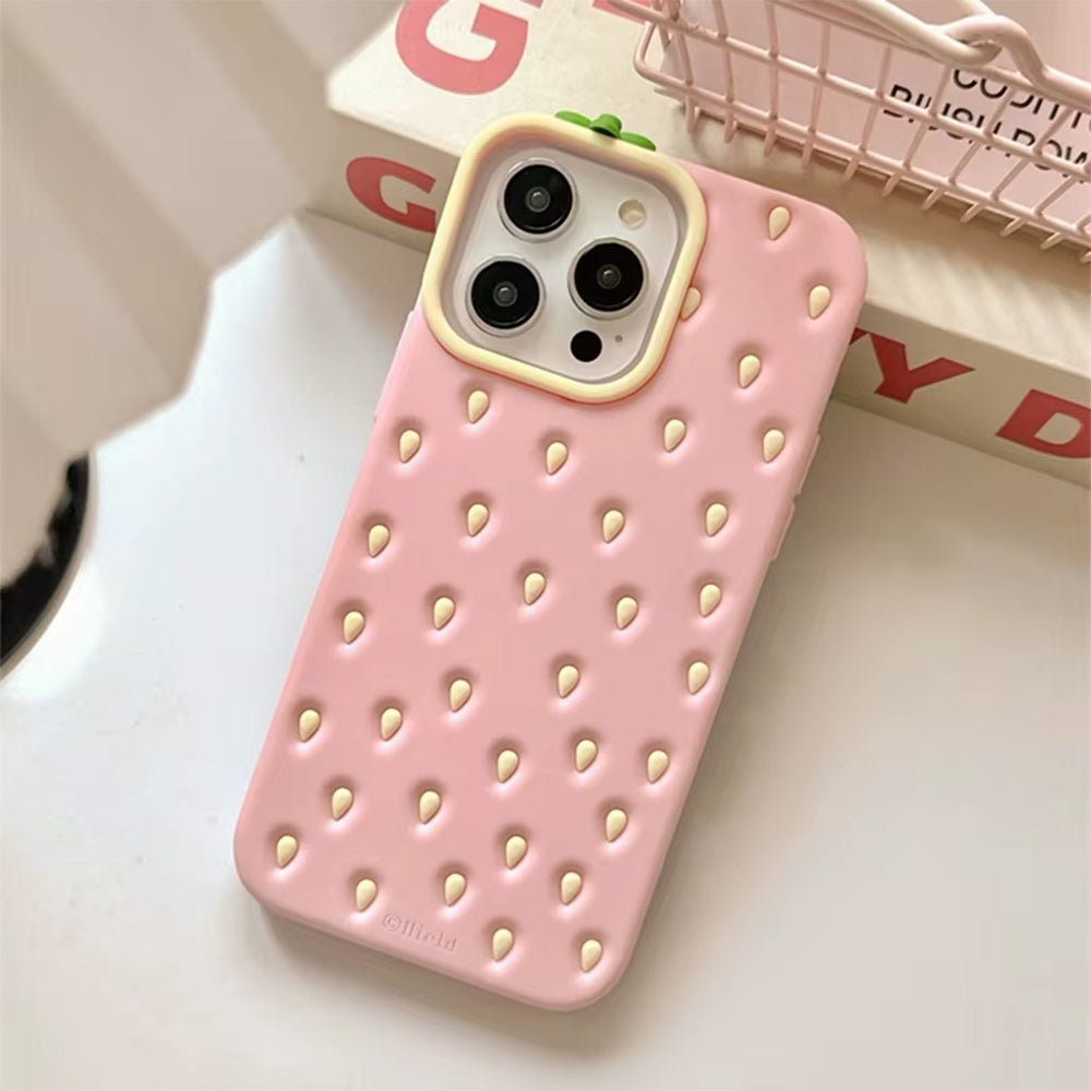 VILZSTUDIOS 3D phone case featuring a strawberry design