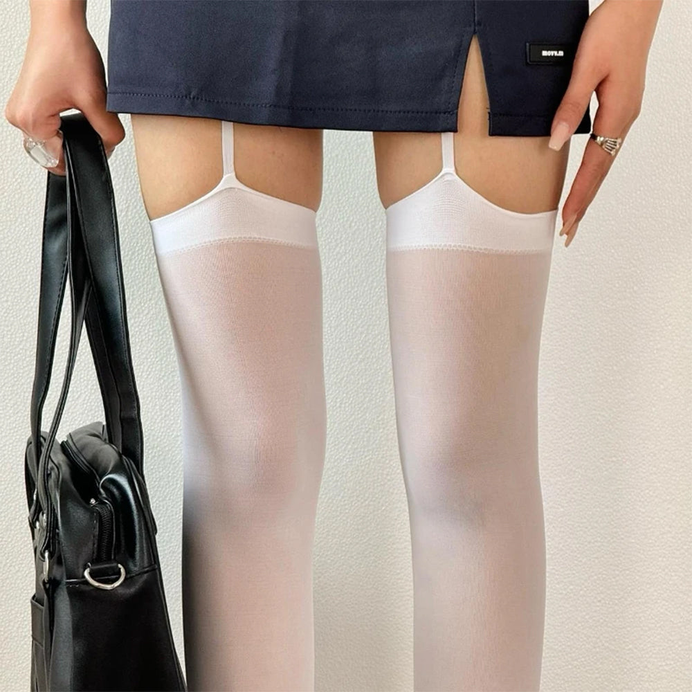 VILZSTUDIOS Stylish tights with suspender illusion design