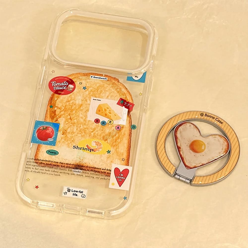 VILZSTUDIOS Trendy iPhone case with toast design