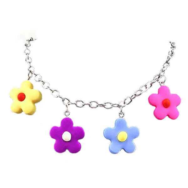 VILZSTUDIOS Floral link necklace for trendy fashion