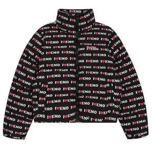 VILZSTUDIOS I Love Emo Puffer Jacket for streetwear fashion