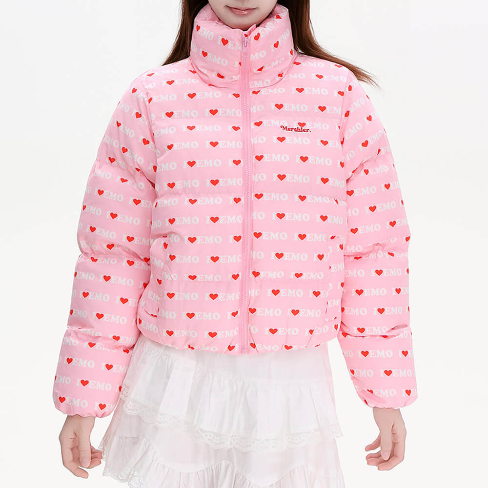 VILZSTUDIOS I Love Emo Puffer Jacket for streetwear fashion