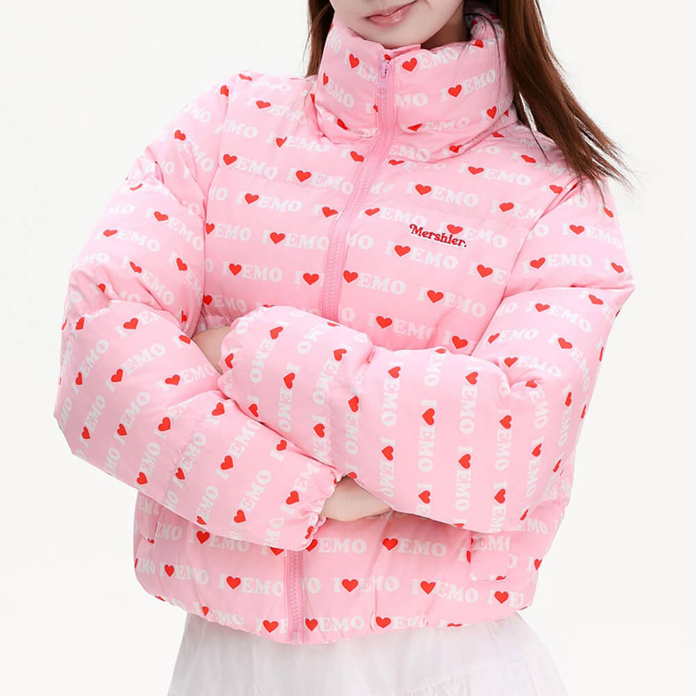 VILZSTUDIOS I Love Emo Puffer Jacket for streetwear fashion