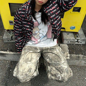 VILZSTUDIOS I Love Emo Puffer Jacket for streetwear fashion