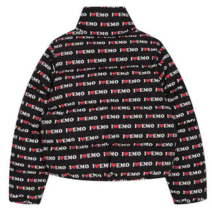 VILZSTUDIOS I Love Emo Puffer Jacket for streetwear fashion