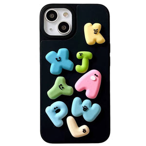 VILZSTUDIOS Stylish puffy alphabet iPhone case