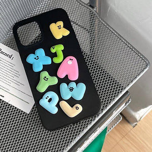 VILZSTUDIOS Stylish puffy alphabet iPhone case