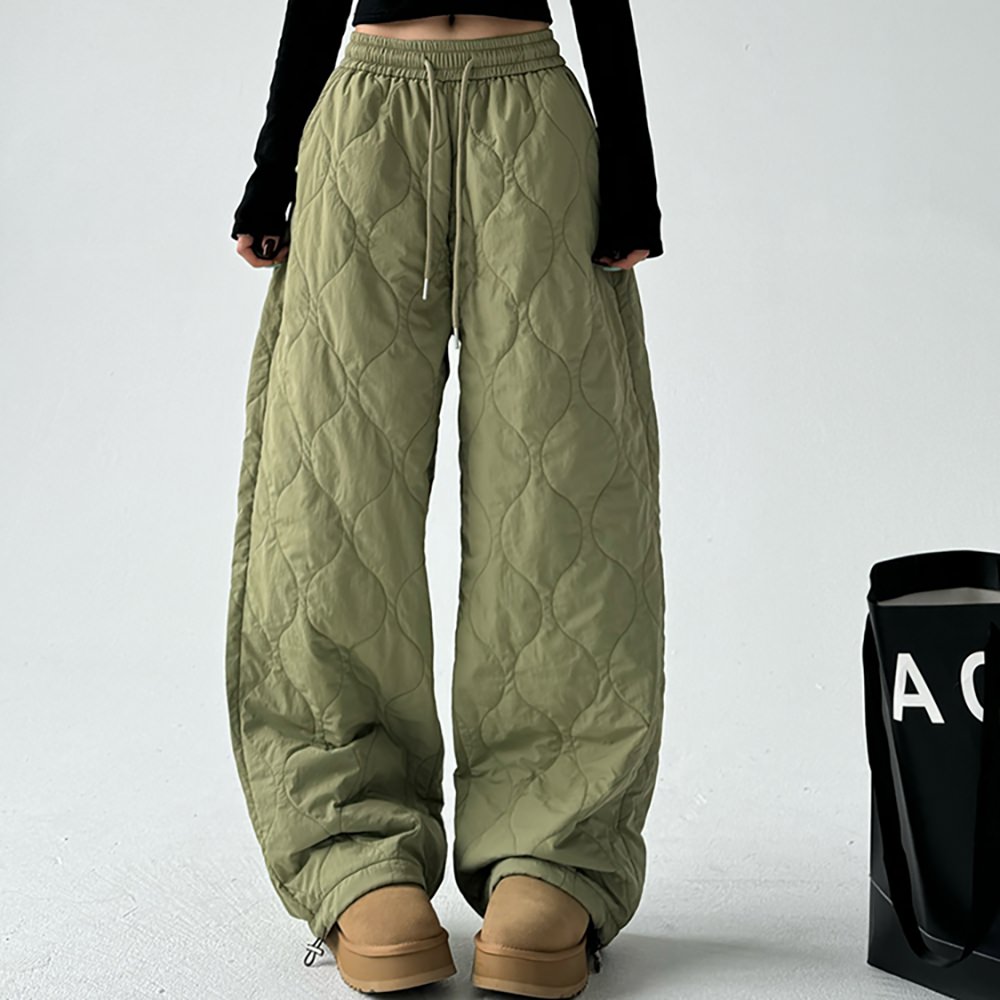 VILZSTUDIOS Quilted wide-leg pants for winter fashion