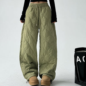 VILZSTUDIOS Quilted wide-leg pants for winter fashion