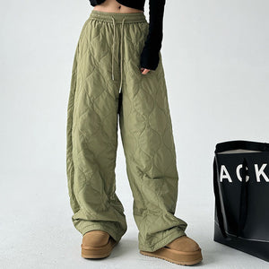 VILZSTUDIOS Quilted wide-leg pants for winter fashion