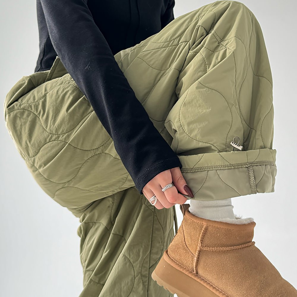 VILZSTUDIOS Quilted wide-leg pants for winter fashion