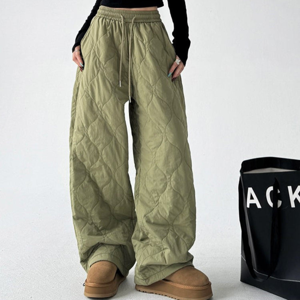 VILZSTUDIOS Quilted wide-leg pants for winter fashion