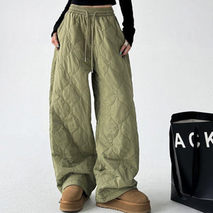 VILZSTUDIOS Quilted wide-leg pants for winter fashion