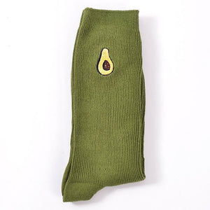 VILZSTUDIOS Graphic socks featuring a playful avocado design