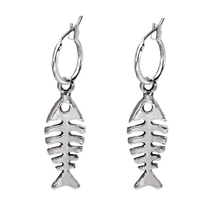 VILZSTUDIOS Unique fish bone earrings for trendy styles