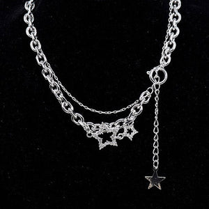 VILZSTUDIOS Radiant Celestial Chain Necklace with star charm