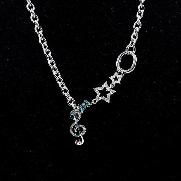 VILZSTUDIOS Radiant Celestial Chain Necklace with star charm