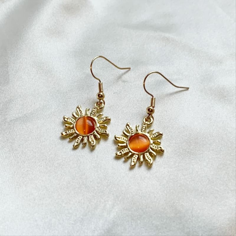 VILZSTUDIOS Stylish sun earrings for a fashionable look