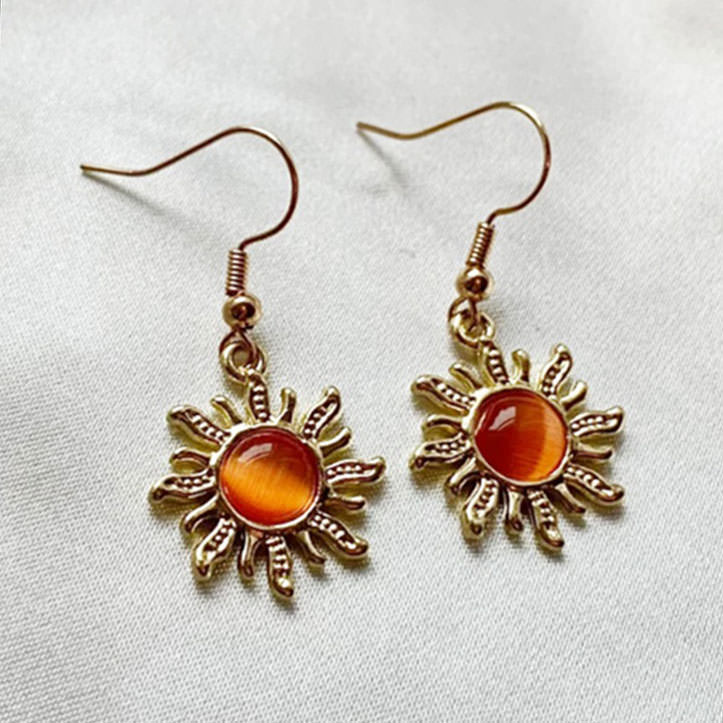 VILZSTUDIOS Stylish sun earrings for a fashionable look