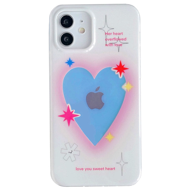 VILZSTUDIOS Vibrant holographic heart iPhone case