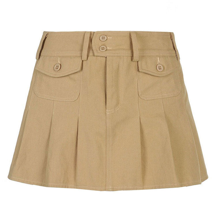 VILZSTUDIOS Distressed denim mini skirt for streetwear fashion