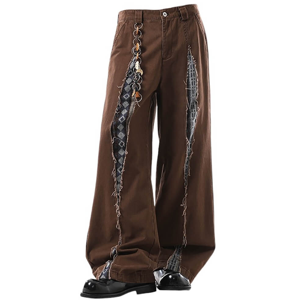 VILZSTUDIOS Patchwork baggy pants for streetwear fashion