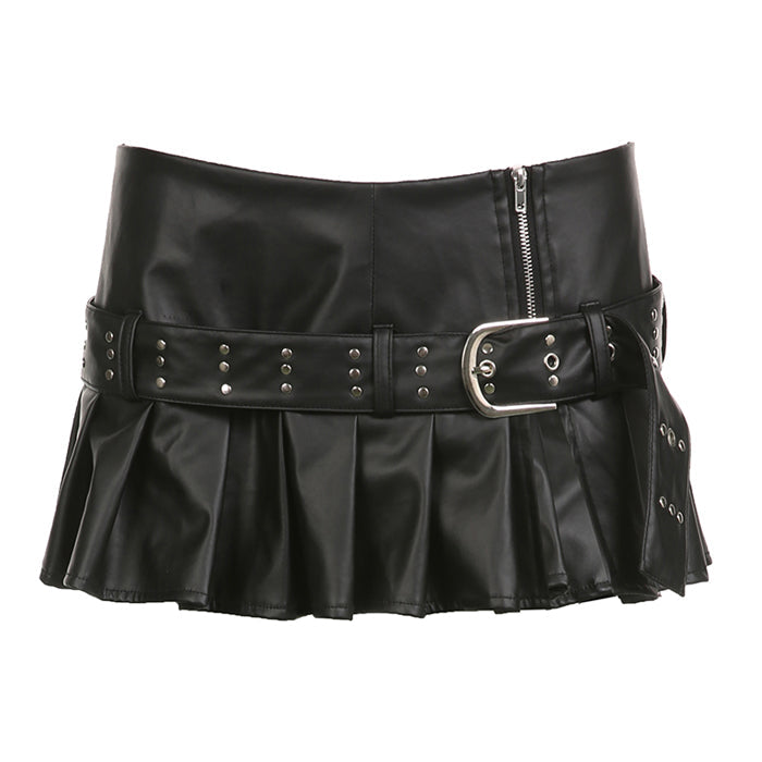 VILZSTUDIOS Vegan leather mini skirt from VILZSTUDIOS
