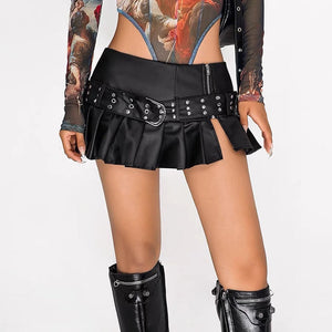 VILZSTUDIOS Vegan leather mini skirt from VILZSTUDIOS