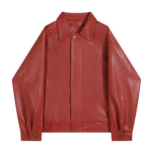 VILZSTUDIOS red bomber grunge jacket