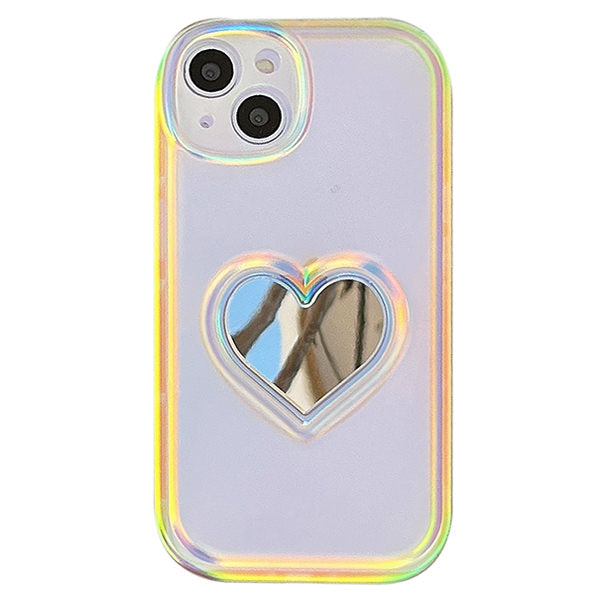 VILZSTUDIOS Stylish reflective heart mirror phone case