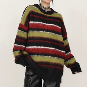 VILZSTUDIOS Striped oversized sweater for casual wear