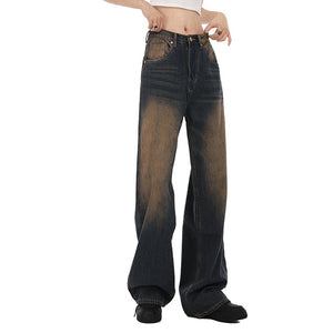 VILZSTUDIOS Retro 90's kids denim jeans in washed brown