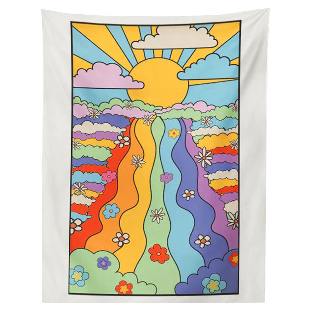 VILZSTUDIOS Stylish retro aesthetic wall tapestry for home decor