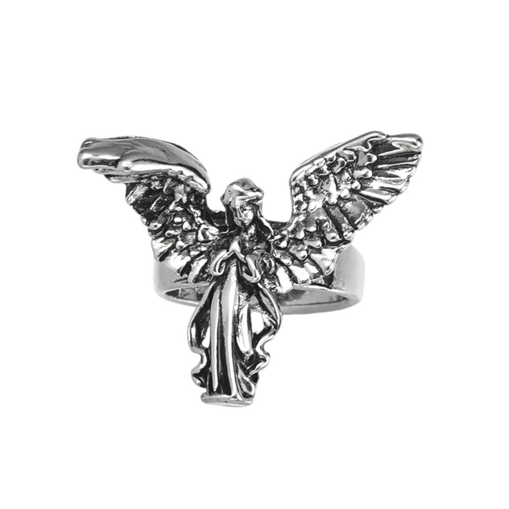 VILZSTUDIOS Adjustable ring with an angel design