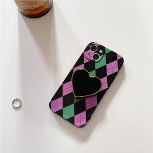 VILZSTUDIOS Stylish iPhone case with argyle design