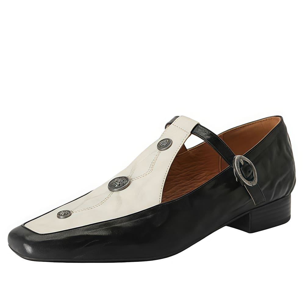 VILZSTUDIOS retro buckle Oxford shoes