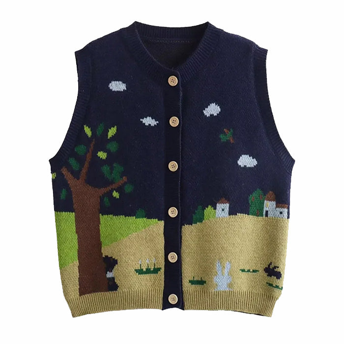 VILZSTUDIOS Stylish button up vest for streetwear fashion